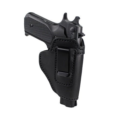 Concealed IWB Leather with Clip Gun Holster Gizmoway