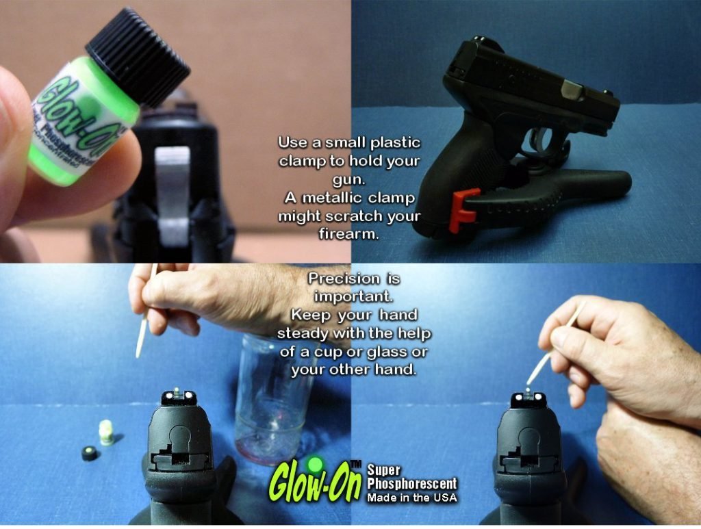 Super Glow Paint for Gun Sights, 2.3ml small GlowOn® GREEN Gizmoway