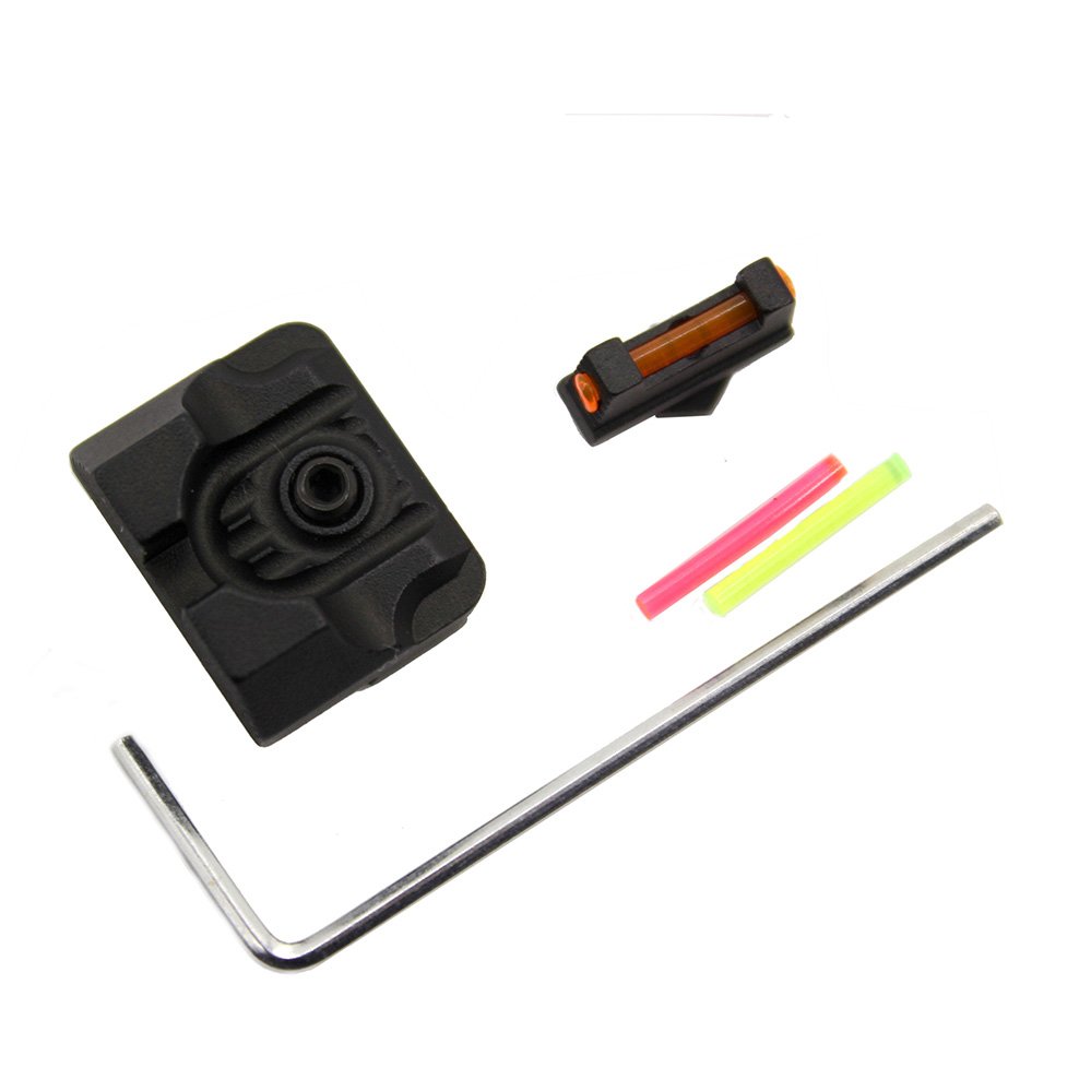 Red Green Fiber Optic Front Sight/Rear Combat Glock Sight Gizmoway