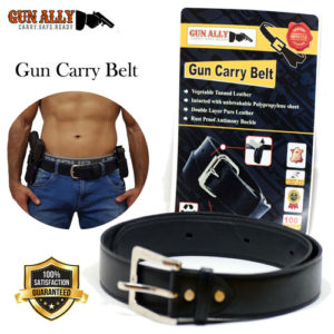 Tactical Heavy Duty Leather Gun Carry Belt