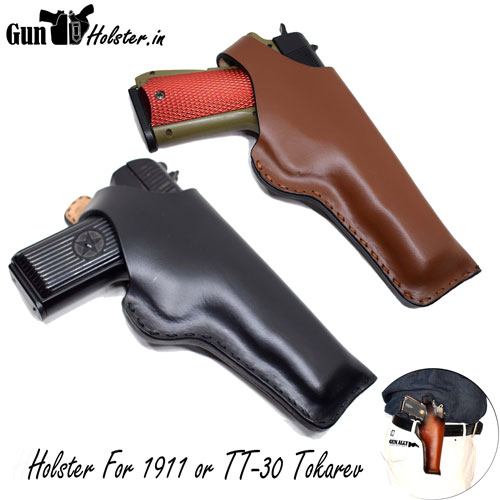 Holster for 1911 Model Pistol or TT-30 Tokarev, Colt , Ithaca Holster OWB -  Gizmoway