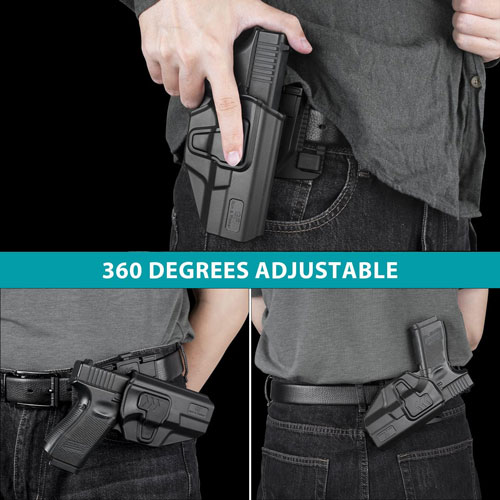 Tactical Thigh Holster, Level II Index Finger Release, Toolless Adjust